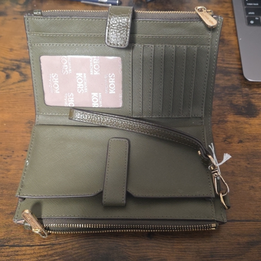 Michael Kors Olive Green Wallet